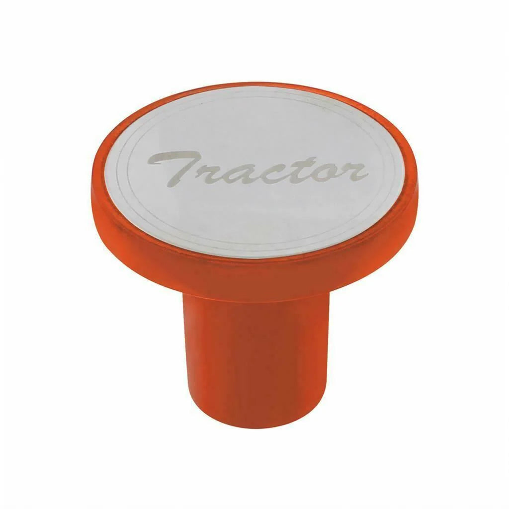 UP Air Brake Knobs Screw-On Tractor & Trailer Cadmium Orange Chrome #22981-986