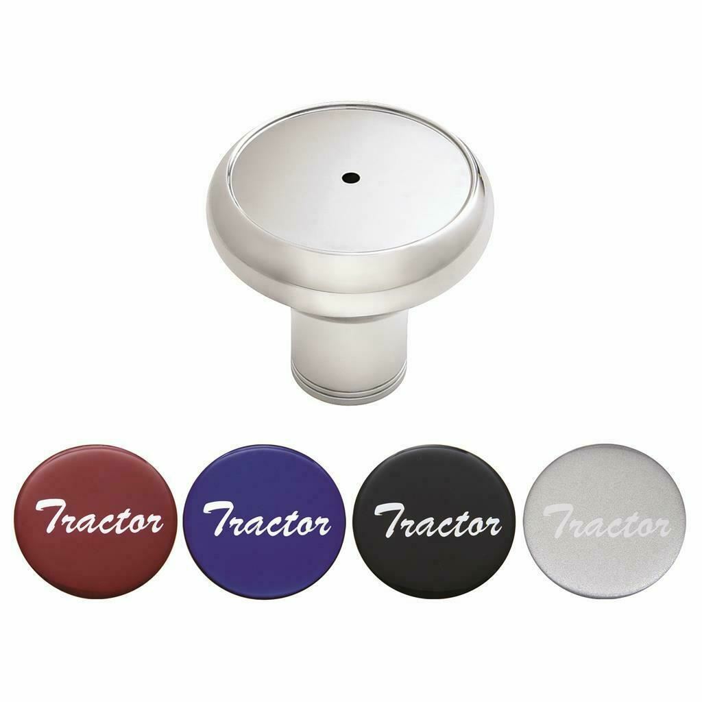 UP Deluxe Air Brake Tractor Knob Screw-on Chrome Body with 4 Stickers #22989