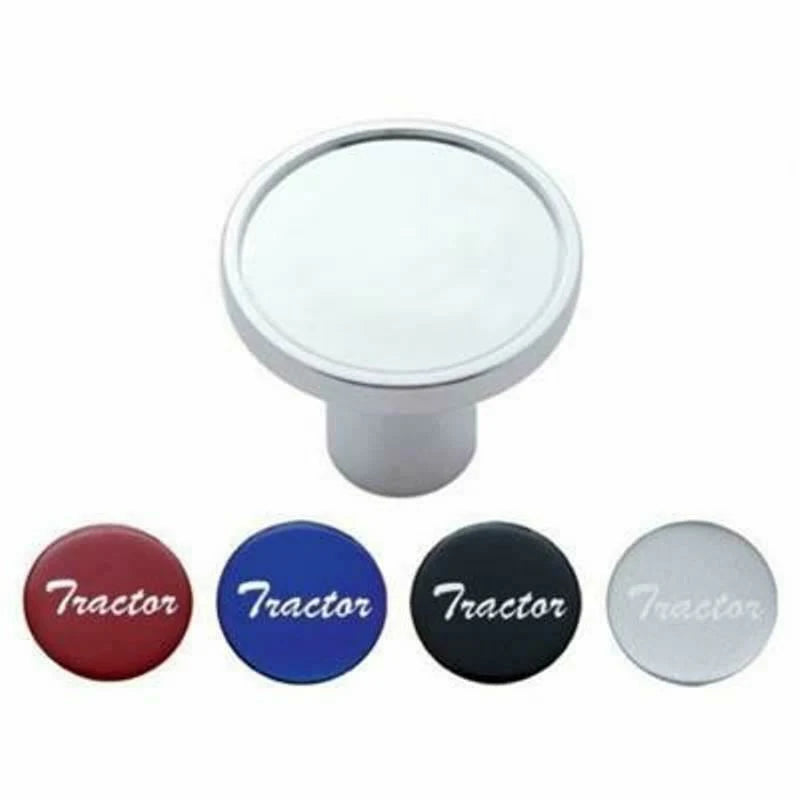 UP Air Brake Tractor Knob Screw-on Chrome Body with 4 Stickers #22991 Each