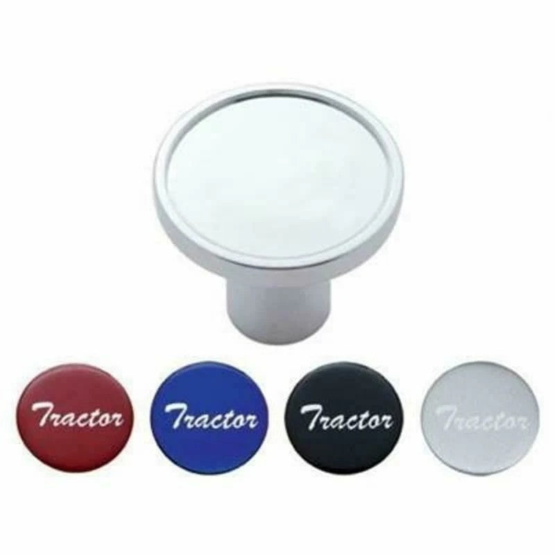 UP Air Brake Tractor Knob Screw-on Chrome Body with 4 Stickers #22991 Each