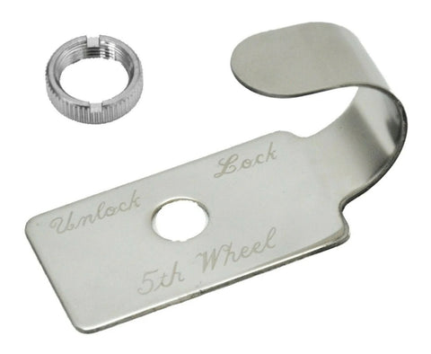 Switch Guard Fifth 5th Wheel Slide Peterbilt 1987-2000 Stainless w/Nut UP#23002