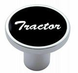Air Brake Tractor Knob Screw-on Black Aluminum Sticker Chrome Body UP#23010