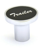 Air Brake Trailer Knob Screw-on Chrome Body Black Aluminum Sticker UP#23017