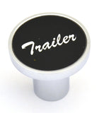 Air Brake Trailer Knob Screw-on Chrome Body Black Aluminum Sticker UP#23017
