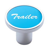 Air Brake Trailer Knob Screw-on Chrome Body Blue Aluminum Sticker UP#23018
