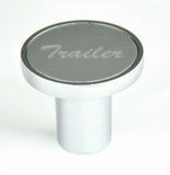 Air Brake Trailer Knob Screw-on Silver Aluminum Sticker Chrome Body UP#23022