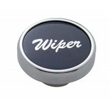Wiper Control Knob Black 1" Aluminum Sticker Chrome Knob UP#23030