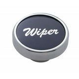 Wiper Control Knob Black 1" Aluminum Sticker Chrome Knob UP#23030