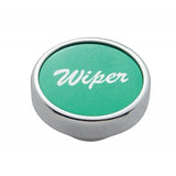 Wiper Control Knob Green 1" Aluminum Sticker Chrome Knob #23032