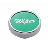 Wiper Control Knob Green 1" Aluminum Sticker Chrome Knob #23032