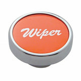 UP Wiper Control Knob Red 1" Aluminum Sticker Chrome Knob #23033