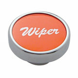 UP Wiper Control Knob Red 1" Aluminum Sticker Chrome Knob #23033