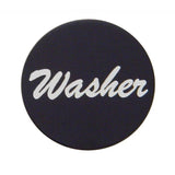 Washer Control Knob for 1/4" Shaft Black 1" Aluminum Sticker Chrome UP#23036