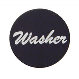 Washer Control Knob for 1/4" Shaft Black 1" Aluminum Sticker Chrome UP#23036