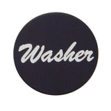 Washer Control Knob for 1/4" Shaft Black 1" Aluminum Sticker Chrome UP#23036