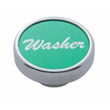 Washer Control Knob Green 1" Aluminum Sticker Chrome Knob UP#23038