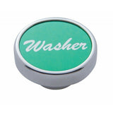 Washer Control Knob Green 1" Aluminum Sticker Chrome Knob UP#23038