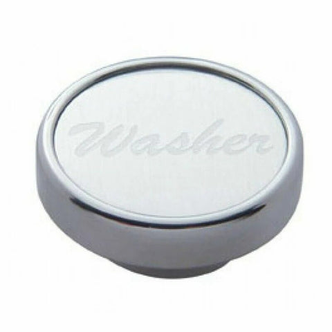 UP Washer Control Knob Silver 1" Aluminum Sticker Chrome Knob #23041 Each