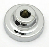 UP Washer Control Knob Silver 1" Aluminum Sticker Chrome Knob #23041 Each