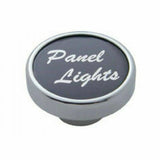 Panel Light Knob Black Aluminum Sticker Chrome Body 1" Sticker 1/4" ID UP#23042