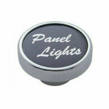 Panel Light Knob Black Aluminum Sticker Chrome Body 1" Sticker 1/4" ID UP#23042