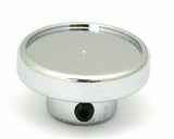 Panel Light Knob Black Aluminum Sticker Chrome Body 1" Sticker 1/4" ID UP#23042