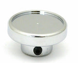 Panel Light Knob Black Aluminum Sticker Chrome Body 1" Sticker 1/4" ID UP#23042