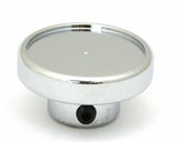 UP Panel Light Control Knob Blue 1" Aluminum Sticker Chrome Knob #23043 Each