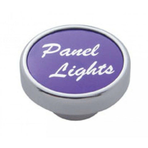 Panel Light Knob for 1/4” Shaft Purple Aluminum Sticker Chrome Knob UP#23046