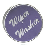 Purple Wiper Washer Control Chrome Knob w/Aluminum 1" Sticker UP#23052 Each