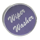 Purple Wiper Washer Control Chrome Knob w/Aluminum 1" Sticker UP#23052 Each