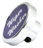 Purple Wiper Washer Control Chrome Knob w/Aluminum 1" Sticker UP#23052 Each