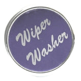 Purple Wiper Washer Control Chrome Knob w/Aluminum 1" Sticker UP#23052 Each