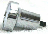 UP Cigarette Lighter Top Blue 1" Glossy Sticker Chrome Aluminum Knob #23161 Each