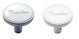 Air Brake Knobs Tractor Trailer Pin Mount 1-1/2” Tall Chrome UP#23178-23179