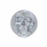 UP Dash Knob Small Skull Chrome Die Cast Hex Set Screw Mount 1/4" ID #23197 Each