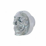 UP Dash Knob Small Skull Chrome Die Cast Hex Set Screw Mount 1/4" ID #23197 Each