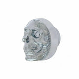 UP Dash Knob Small Skull Chrome Die Cast Hex Set Screw Mount 1/4" ID #23197 Each