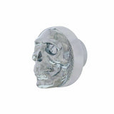 UP Dash Knob Small Skull Chrome Die Cast Hex Set Screw Mount 1/4" ID #23197 Each