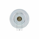 UP Dash Knob Small Skull Chrome Die Cast Hex Set Screw Mount 1/4" ID #23197 Each