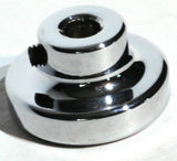 UP Wiper Control Knob 1" Black Glossy Sticker Chrome Aluminum Knob #23201 Each