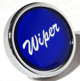 Wiper Knob for Peterbilt Freightliner Chrome w/Blue Glossy Sticker UP#23202