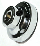 UP Wiper Control Knob 1" Purple Glossy Sticker Chrome Aluminum Knob #23204 Each