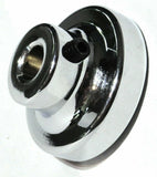 UP Wiper Control Knob 1" Purple Glossy Sticker Chrome Aluminum Knob #23204 Each