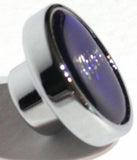 UP Wiper Control Knob 1" Purple Glossy Sticker Chrome Aluminum Knob #23204 Each