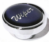 UP Wiper Control Knob 1" Purple Glossy Sticker Chrome Aluminum Knob #23204 Each