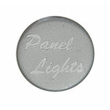 UP Panel Light Control Knob 1" Silver Glossy Sticker Chrome Knob #23209 Each