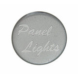 UP Panel Light Control Knob 1" Silver Glossy Sticker Chrome Knob #23209 Each