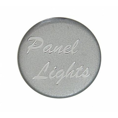 UP Panel Light Control Knob 1" Silver Glossy Sticker Chrome Knob #23209 Each