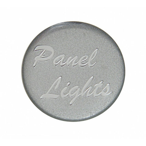 UP Panel Light Control Knob 1" Silver Glossy Sticker Chrome Knob #23209 Each